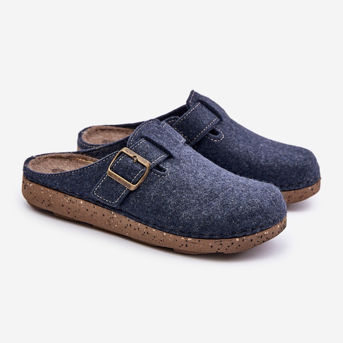 Ciabatte Da Uomo Con Fibbia Infradito Preventive Inblu MT000012 Blu Navy 1