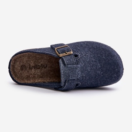 Ciabatte Da Uomo Con Fibbia Infradito Preventive Inblu MT000012 Blu Navy 2