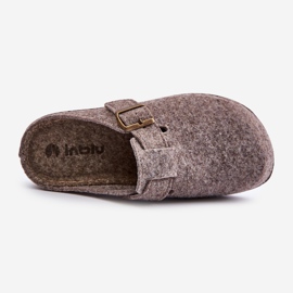 Ciabatte Da Uomo Con Fibbia Infradito Preventive Inblu MT000012 Beige 2