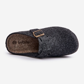 Ciabatte Da Uomo Con Fibbia Infradito Preventive Inblu MT000012 Grafite grigio 2