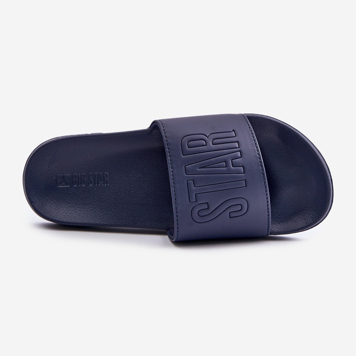 Infradito leggere da uomo con logo Big Star OO174031 Blu navy 1