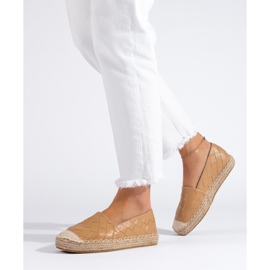 SHELOVET Espadrillas trapuntate marrone 1