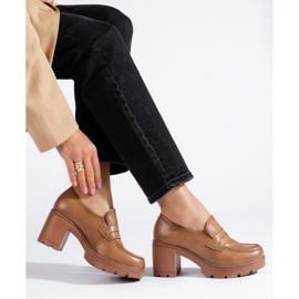 W. Potocki Scarpe marroni con tacco basso di Potocki marrone 1