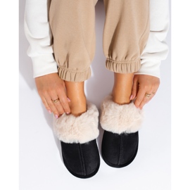 Pantofole nere da donna Shelovet nero 1