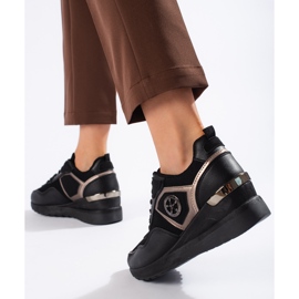Scarpe sportive nere da donna nero 2