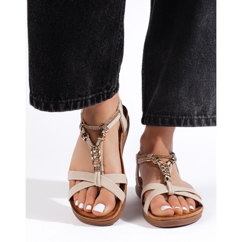 Sandali beige da donna 1
