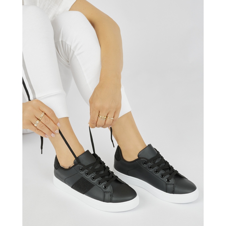Sneakers nere sulla piattaforma nero 2