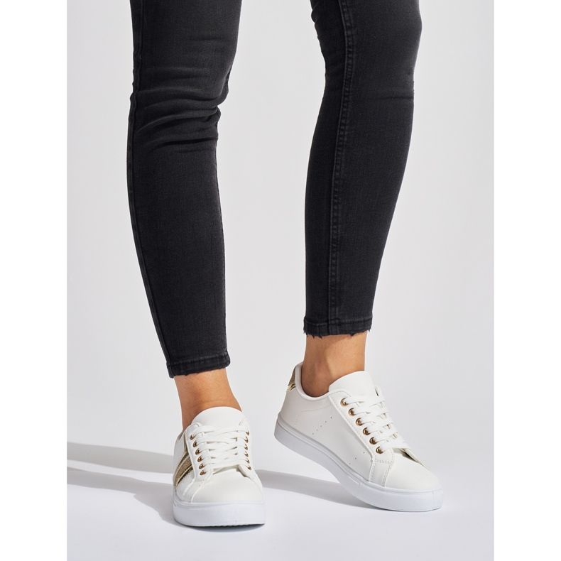 Scarpe sportive da donna bianche bianco 1