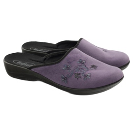 Pantofole da donna Befado pantofole 552D006 viola multicolore 4
