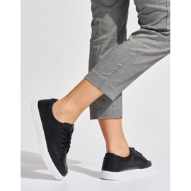 Sneakers da donna in pelle nera di Sergio Leone nero 2