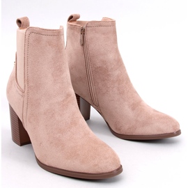 Stivaletti classici con tacco alto Rosey Khaki beige 1