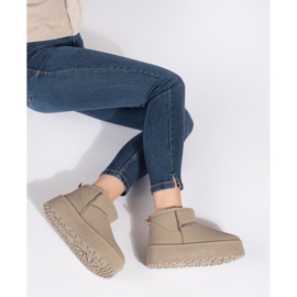 Seastar Doposci da donna isolanti beige con plateau 2