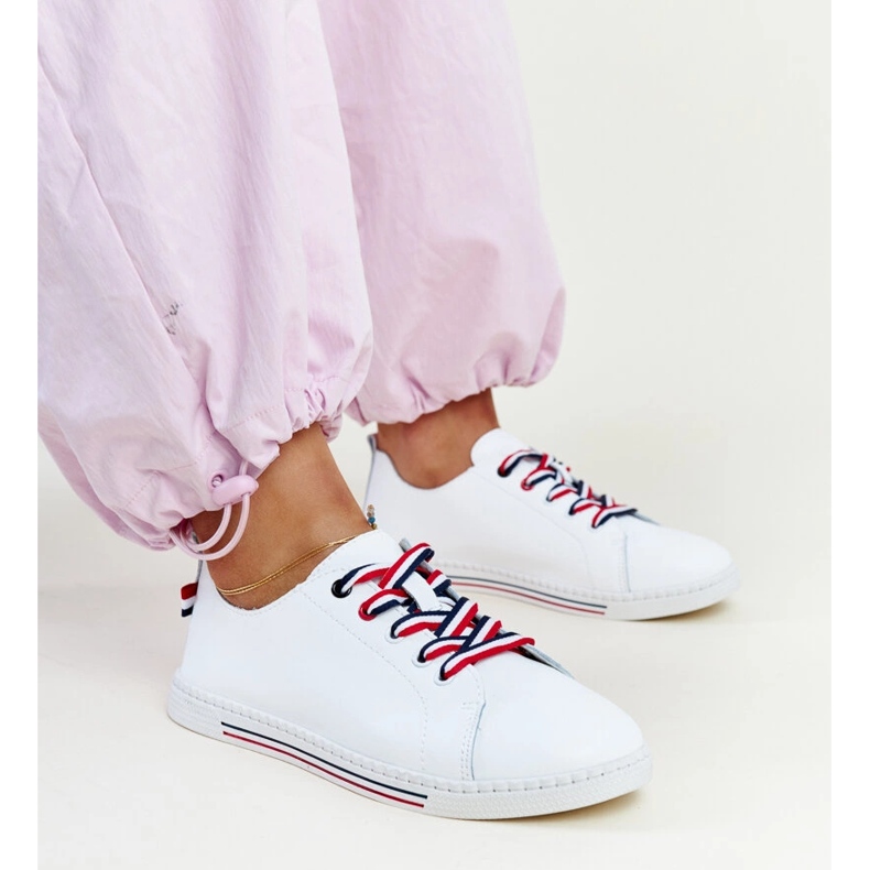 Sneakers Vinceza in pelle bianca 1