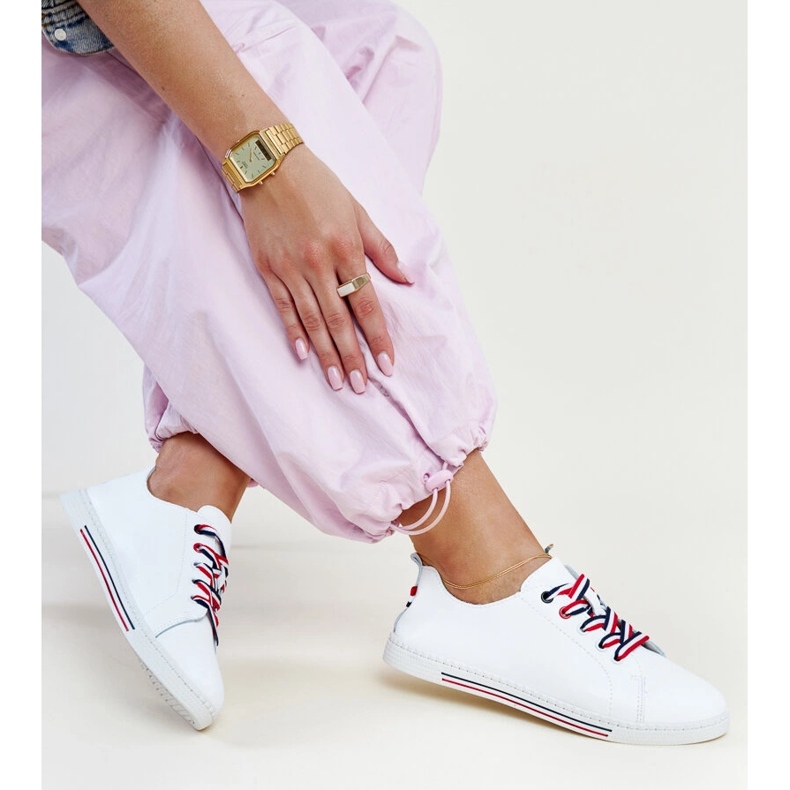 Sneakers Vinceza in pelle bianca 2