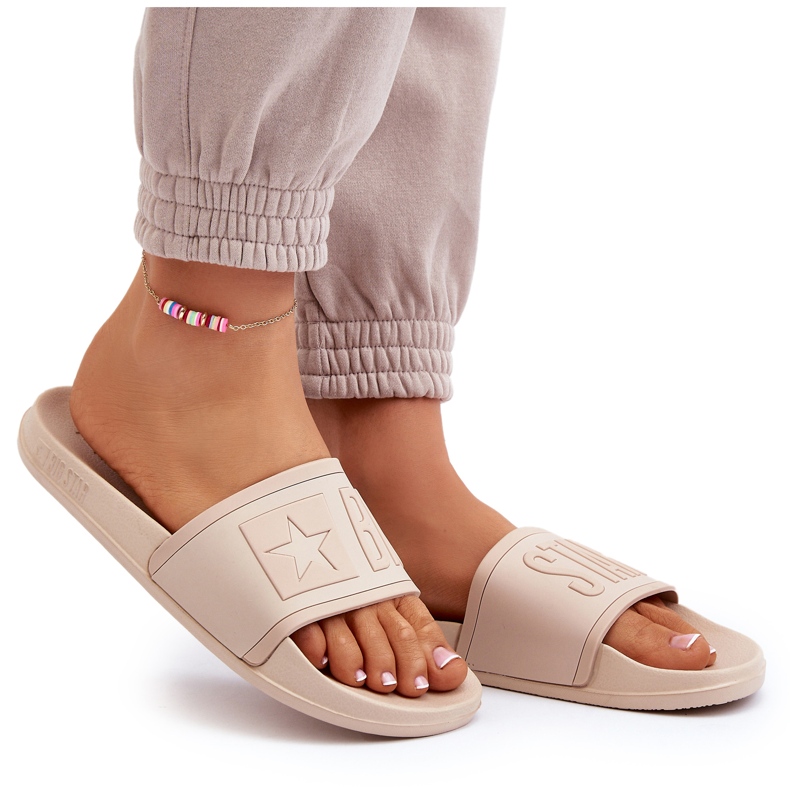 Infradito da donna Big Star NN274A645 Beige 4