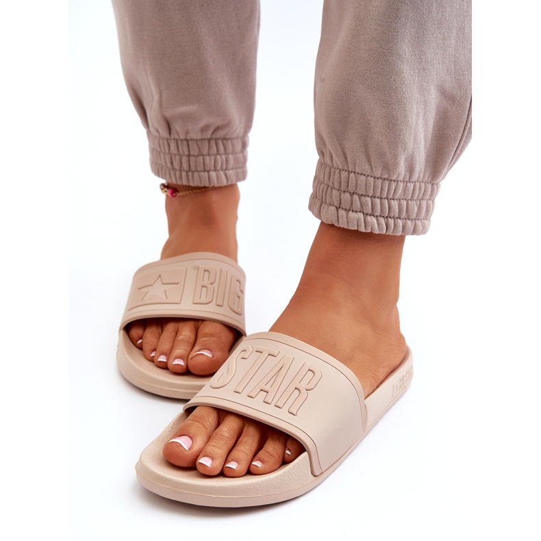 Infradito da donna Big Star NN274A645 Beige 2