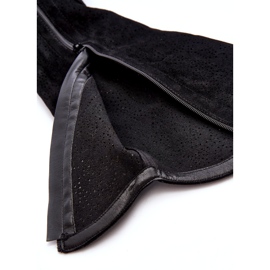 Stivali traforati da donna neri S.Barski HY66-132 nero 4