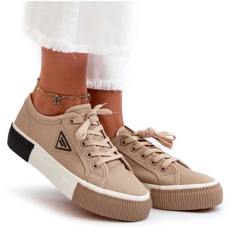 MSMG Sneakers Basse da Donna, Marrone 3