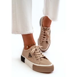 MSMG Sneakers Basse da Donna, Marrone 1