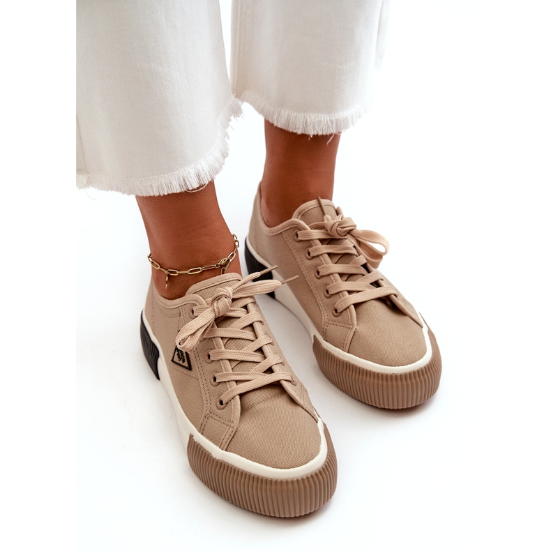 MSMG Sneakers Basse da Donna, Marrone 2