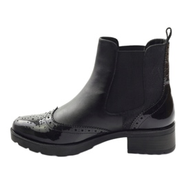 Stivaletti Caprice Stivali Jodhpur scarpe da donna 25405 nero 2