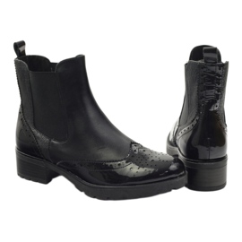 Stivaletti Caprice Stivali Jodhpur scarpe da donna 25405 nero 3