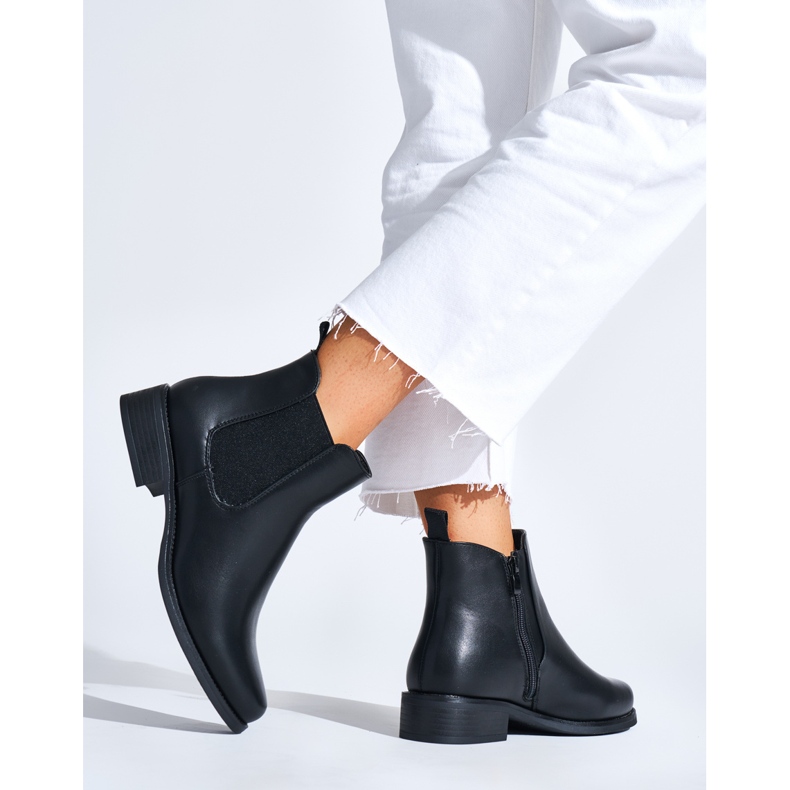 Stivaletti Chelsea neri da donna nero 1