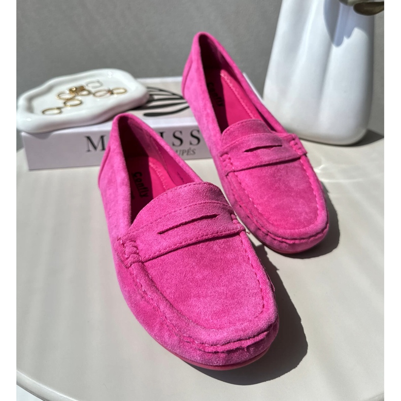 Confly Mocassini da Donna in Eco-camoscio, Rosa 4