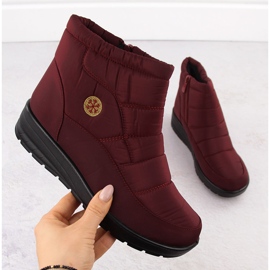 News Doposci da donna con zeppa bordeaux Novità 5029 rosso 1