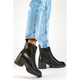 Stivali classici con tacco da donna, neri MS2079B nero 2