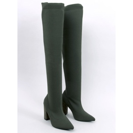 Moschettoni elastici con tacco alto di Veronica Green verde 1