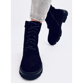 Zoe Black lavoratrici allacciate nero 1