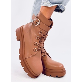 Stivali militari Pomona Camel marrone 2