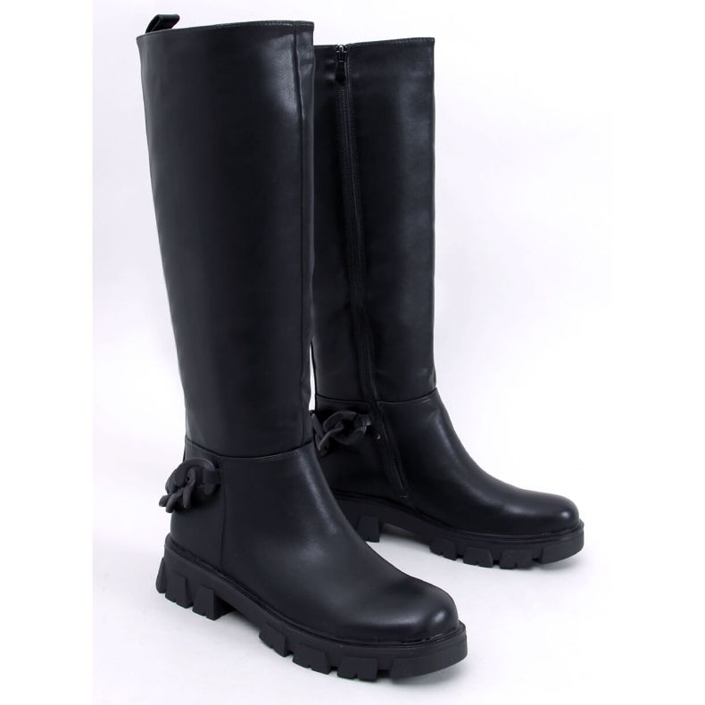 Stivali da donna con catena Guest Nero 1