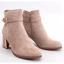 Eleganti stivaletti con tacco alto Khalia Khaki beige 1