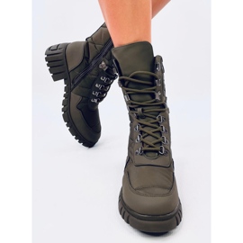 Stivali in nylon verde gioiello 1