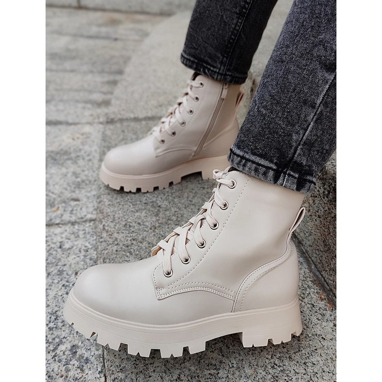 Stivali da lavoro non isolati da donna, beige WS087BE 1