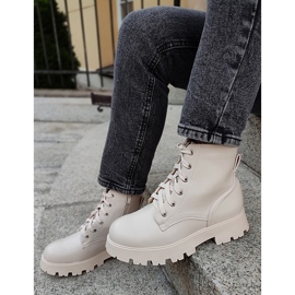 Stivali da lavoro non isolati da donna, beige WS087BE 2