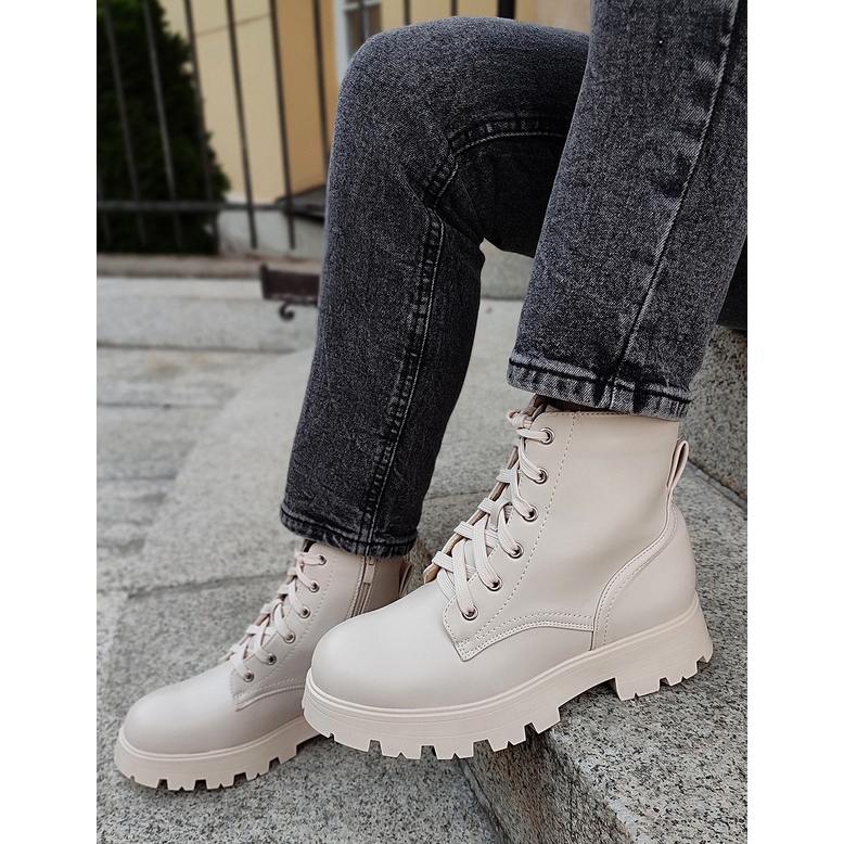 Stivali da lavoro non isolati da donna, beige WS087BE 2