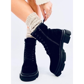 Lavoratori in pelle scamosciata Dazy Black nero 1