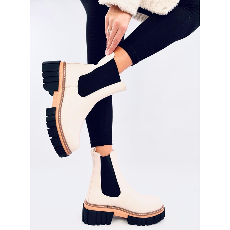 Stivaletti Chelsea da donna Bella Beige 1