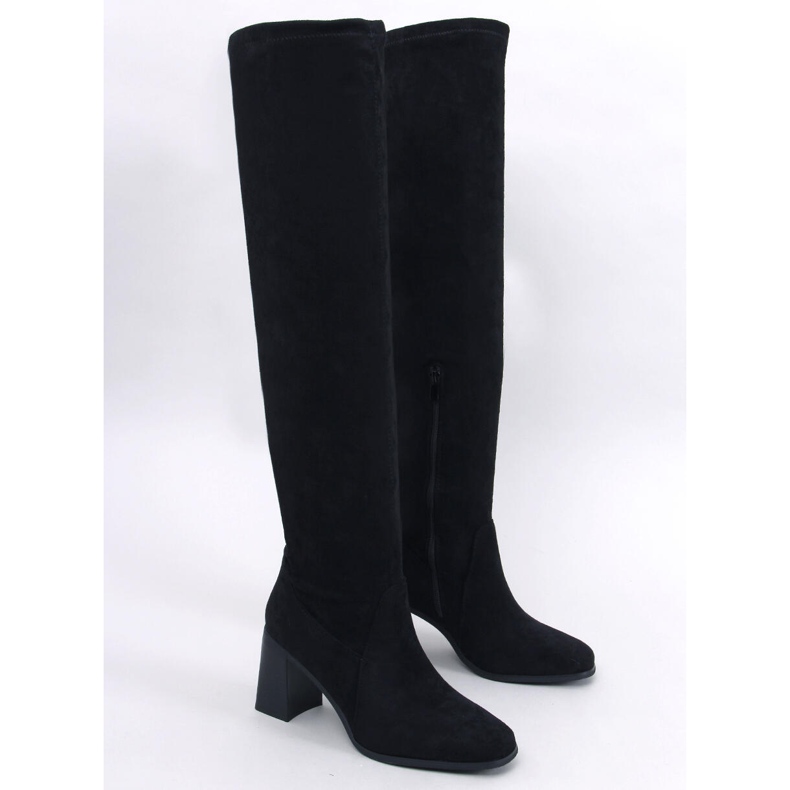 Hemmi Stivali neri con tacco alto nero 1