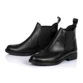 Rusttler Stivaletti Chelsea da donna in pelle Karo Rustler da donna nero 1