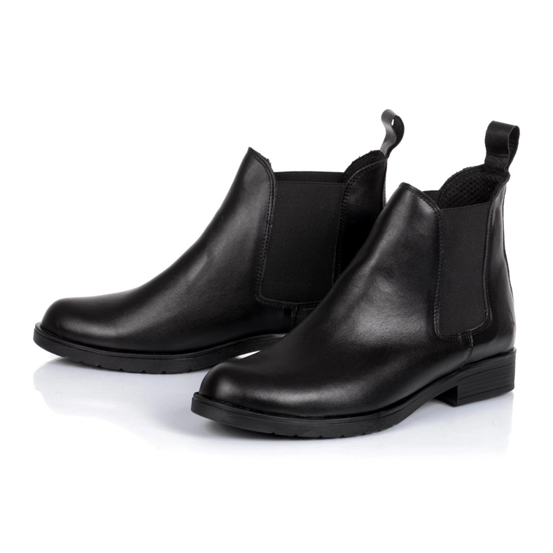 Rusttler Stivaletti Chelsea da donna in pelle Karo Rustler da donna nero 1