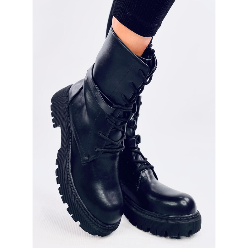 Stivali stringati Barkley Black nero 2