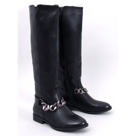 Stivali Daigle Black da donna in pieno fiore nero 1