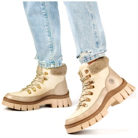 Stivali isolanti da donna, beige CC-44CREM 1