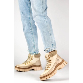 Stivali isolanti da donna, beige CC-44CREM 2