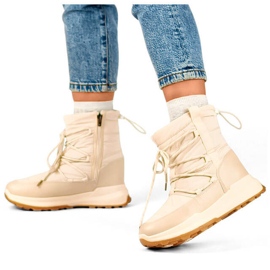 Doposci con plateau da donna, beige 24-16321BE 1