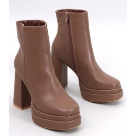 Comodi stivali con plateau Charokee Khaki beige 1